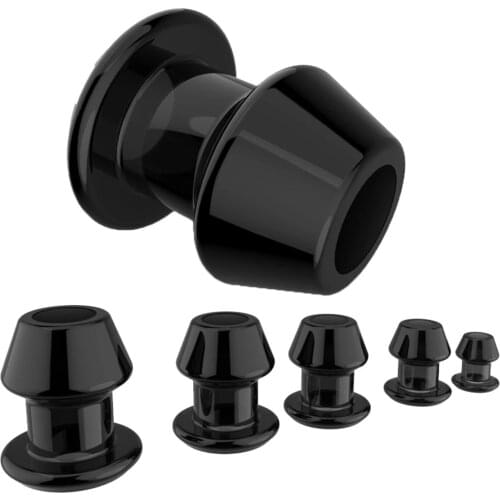 Hollow Butt Plug With Insert Anal Plug/Tunnel/Toy Huge Anal Speculum Anus Dilator SM Enema Sex Toys