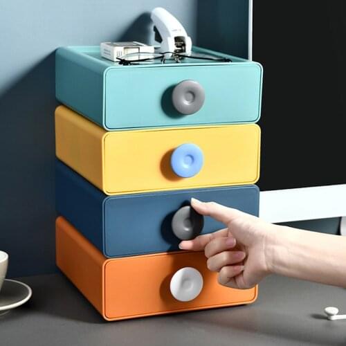 Stackable Plastic Storage Box With Drawer Waterproof Letter Holder File Rack Stationary Desk Organizer Home Office Accessories