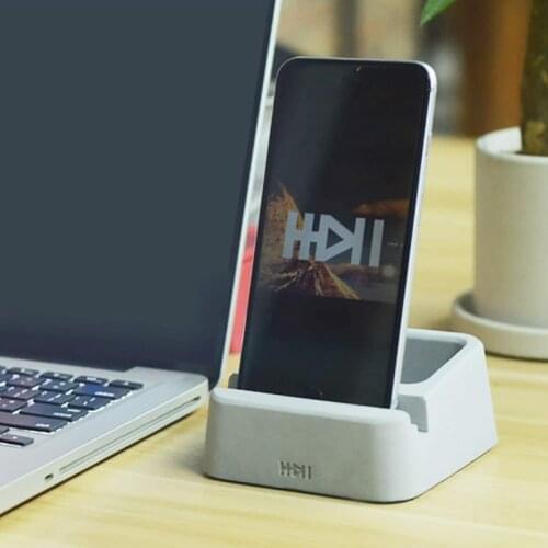 Silicone Concrete Mold Cement Mobile Phone Holder Moulds Handmade Desktop Decoration Tool