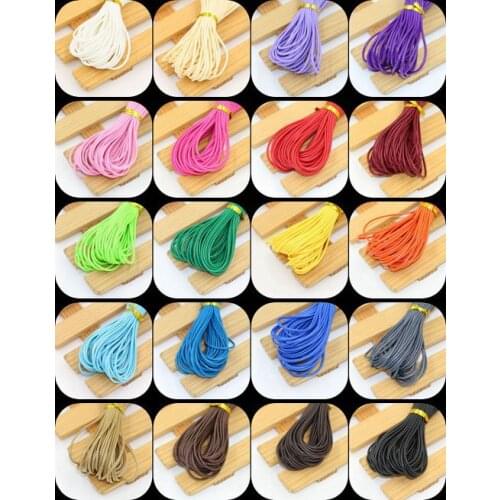 10 meter fashion diameter Waxed Thread Polyester 1.5MM Cord String Strap Decorative Accessories DIY Bead Fitting Bracelet cord