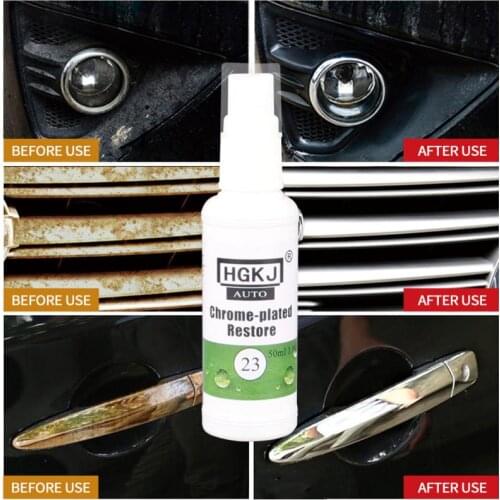 1PCS HGKJ-23-20ml Chrome Plate Retreading Agent Powerful All-Purpose Rust Cleaner Spray Derusting Spray Car Spray Cleaner