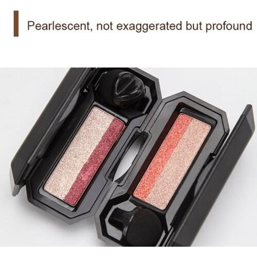 1 Pcs Women Double Color Eyeshadow Palette Lazy Long Lasting Makeup Cosmetics SANA889