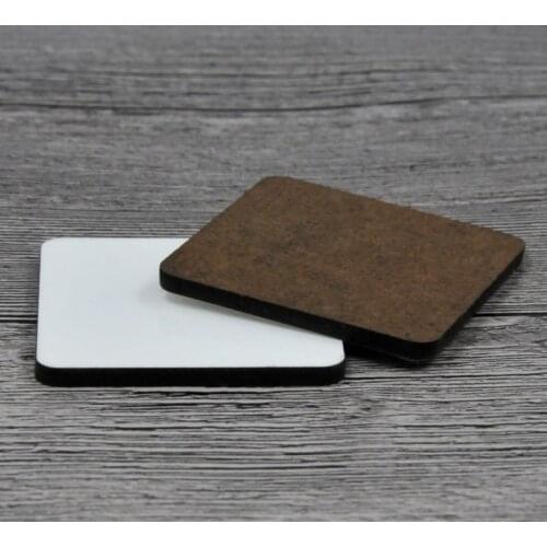 10pcs/lot sublimation blank DIY Fridge Magnets Wooden square MDF Personal Refrigerator Sticker Creative Magnets Birthday Gift