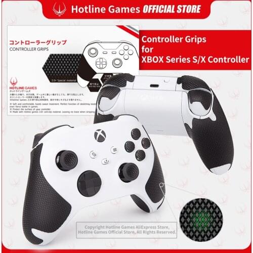 Hotline Games 2.0Plus Controller Grips for Xbox Series X/S Controllers,Anti-Slip,Moisture Wicking [Player Version (20PCS)]