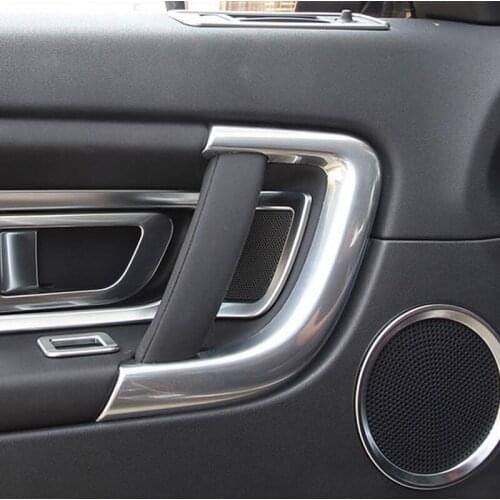 For Land Rover Discovery Sport 2016-2019 ABS Chrome Car Interior Door Handle Strip Trim Sticker Accessories