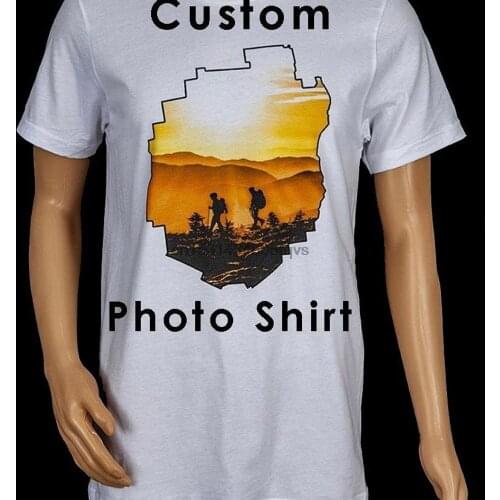 Custom White shirt Customized Photo Shirt Personalized Photo with writing Own Shirt Paintng shirt