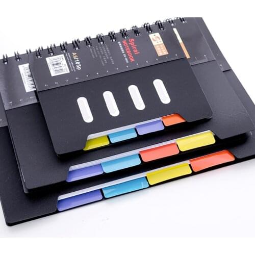 2021 New A6/A5/B5 Spiral Classified Notebook Loose-leaf Bussiness Notebook StudentGraffiti Book Office & School Supplies