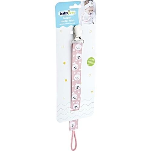 Babyjem Pacifier Holder Patterned Teddy Bear