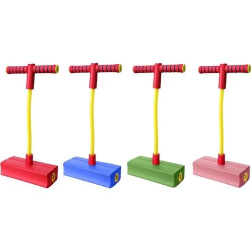 Kids Frog Jump Toys With Sound And Light Children Jump Bouncing Trampoline Bounce Stick Childrens Toy