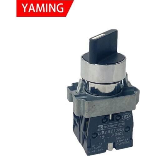 P118 Electrical Rotary switch knob 22mm 10A 3 position 2NO self-locking Selector Button switch XB2-BD33C