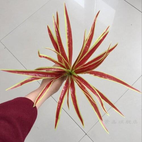 Artificial Spider Plant Realistic 23-Leaf Faux Plant Artificial Plant for Home Garden Photographic Props Wedding Party Decor