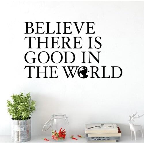 Colorful Believe Wall Sticker Removable Wall Stickers Diy Wallpaper for Living Room Company School Office Decoration Art Decal