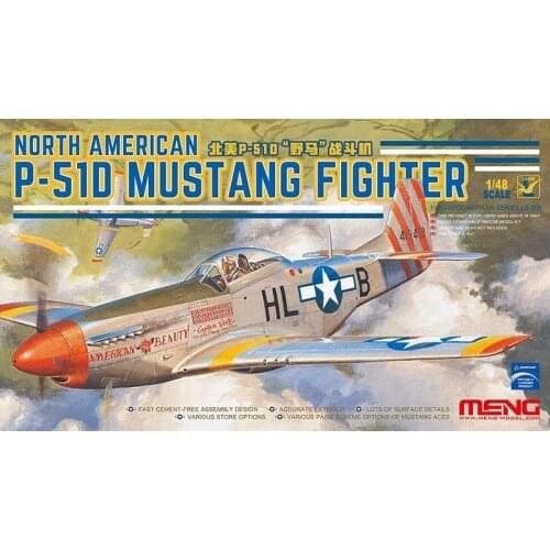 Meng Model 1/48 LS-006 P-51D Mustang Fighter Aircraft