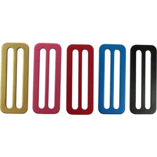 Metal Triglides Sliders for 2'' Webbing Straps Harness Retainer Keeper Metal Webbing Buckles Strap Slider