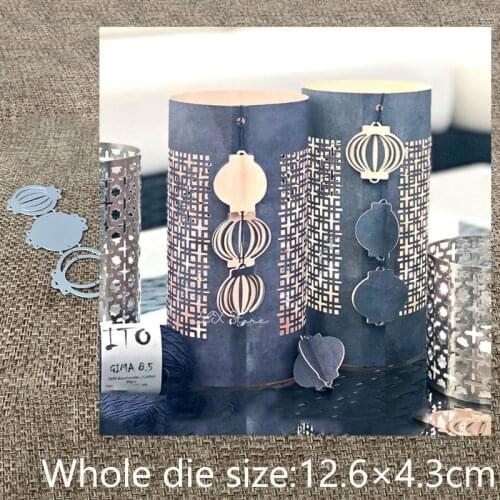 XLDesign Craft Metal Cutting Dies stencil mold 3pcs lantern decoration scrapbook Album Paper Card Craft Embossing die cuts