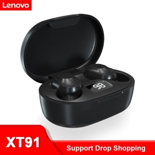 Lenovo XT91 Original Earbuds Wireless Earphone Bluetooth Headphones TWS In-ear Sports Headset Noise Reduction Earphones With Mic
