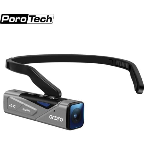 Wearable Video Camera for Recording Youtube Vlog Head Cam Mini Body Camera Camcorder Rechargeable 4K Full HD FPV LIGHTWEIGHT
