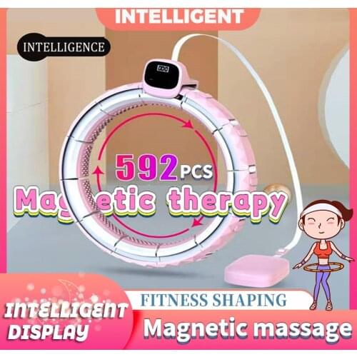 Detachable Smart Sport Hola Hoop Magnetic Therapy Fitness Equipment Hoop Weighted Slimming Waist Trainer Massage Hoops Exercise