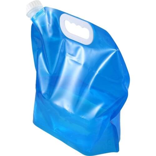 Foldable water can 5 liter blue