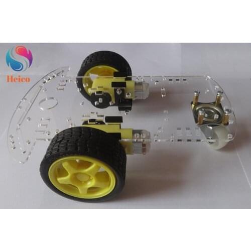 Smart Motor Robot Car Chassis With Speed Encoder 2 Wheel Drive Car For DIY Kit Educational Teaching Tool