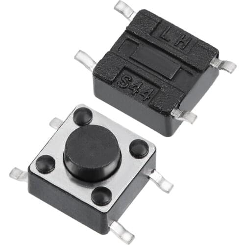 UXCELL 6x6x4.3mm Momentary Panel PCB SMD SMT Mount 4 Pins Push Button SPST Tactile Tact Switch 150PCS Switches Accessories