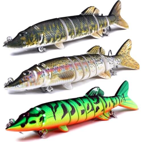 1pcs Multi-Section Fishing Lure 20cm 67.5g Fishing Hard Bait Crankbait 4# Treble Hook Wobbler Bass Pike Artificial Swimbait