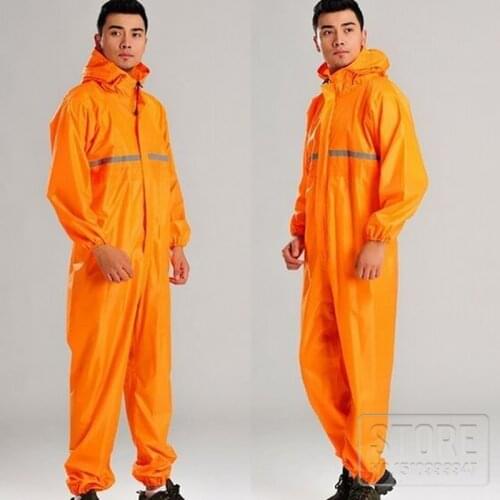 100% motorcycle Waterproof work raincoats clothes Conjoined reflective Full body safety protective clothing rain jackets suits