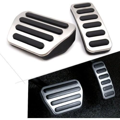 2PCS AT Car Fuel Gas Brake Pedals Cover Kits For Range Rover Sport 2013-2021 For Land Rover Discovery 5 2017 2018 2019 2020 2021