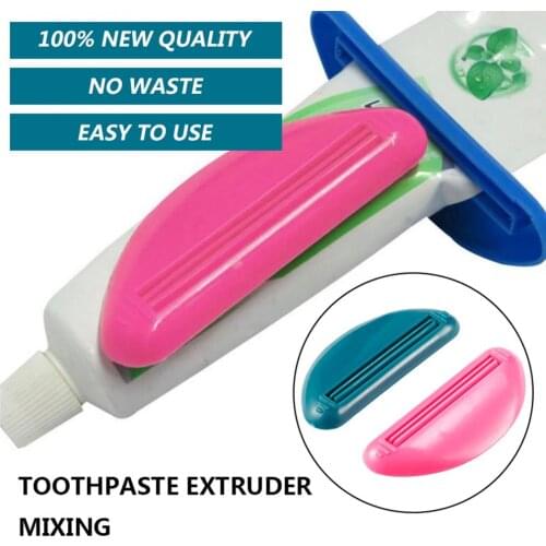 2PCS Toothpaste Squeezer Squeeze Tooth Paste Tube Cosmetics Cleanser Extruder Clamps Toothpaste Dispenser Toothpaste Clip