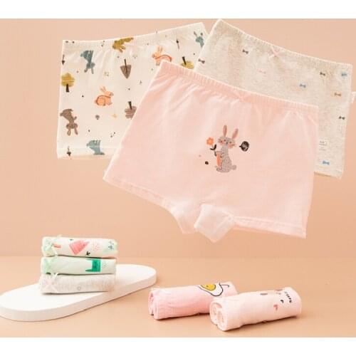 3Pcs/Lot Cotton Baby Girls Briefs Teenage Panties For Girls Kids Briefs Shorts Girls Underwear Children Underpants Clothes