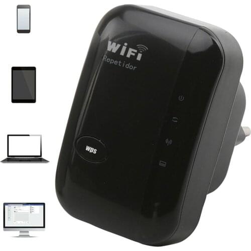 300Mbps UK Plug WiFi Repeater Wireless Router Range Extender Signal Booster Wireless One-key WPS Encryption WiFi Repeater