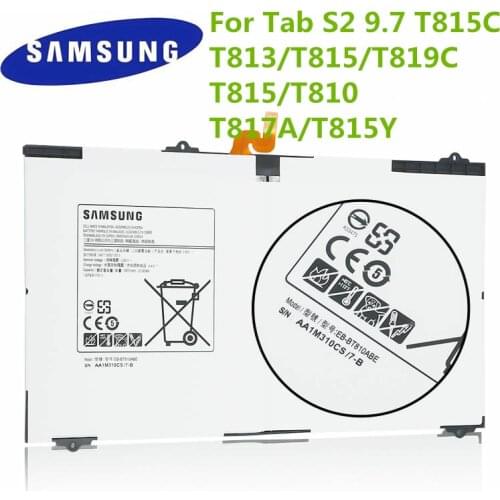 Samsung Battery For Galaxy Tab S2 9.7 T815C S2 T813 T815 T819C SM-T815 SM-T810 SM-T817A EB-BT810ABE Tab S2 9.7 SM-T815Y 5870mAh