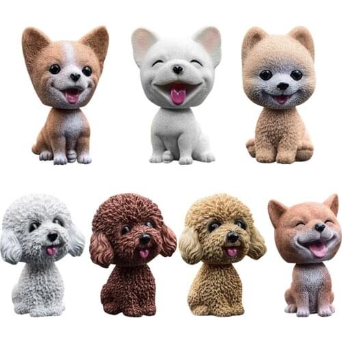 Car Shaking Head Dog Ornaments Car Swing Dog Cartoon Car Doll