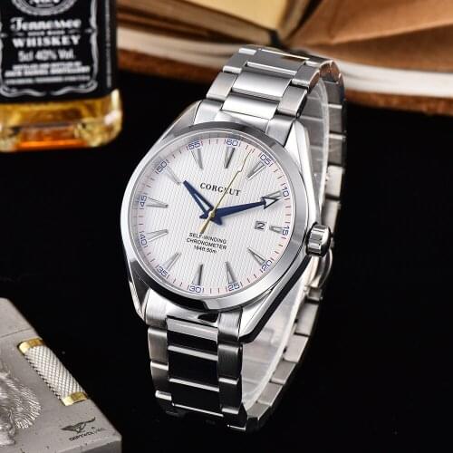 Corgeut 41mm Sport Luxury TOP Brand Men Automatic Mechanical Watches Business Wrist watch Male Clock Relogio Masculino