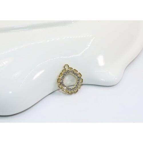 Eruifa 6pcs 17mm Rhinestone Coin Zinc Alloy Necklace Earring Bracelet Jewelry DIY Handmade 2 Colors