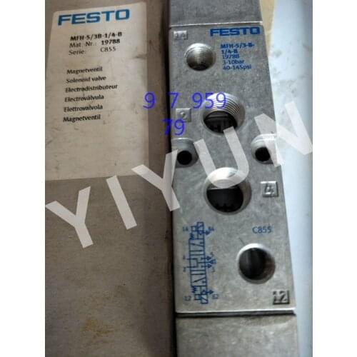 MFH-5/3B-1/4-B 19788 MFH-5/2-D-1-FR-S-C 188510 DFH-5/3B-1/B-S-B 30995 MFH-5/3E-D-2-C 151855 FESTO Solenoid valve