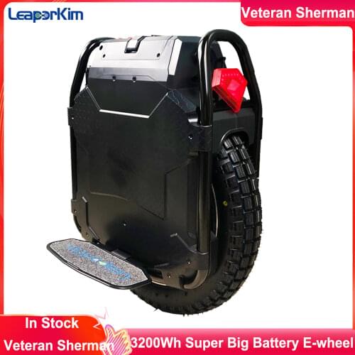 LeaperKim Veteran sherman Electric unicycle 100.8V 3200WH,motor power 2500W,Off-road,20-inch,NCR18650GA battery,max 70km/h