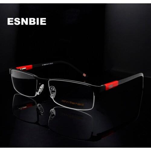 Alloy Metal Half Frame Glasses Men Square Nerd Glasses Frame Optical Prescription Eyeglasses Myopia Lens Monturas De Lentes