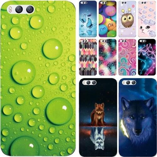 Soft Phone Case for Xiaomi Mi 6 Cases Panda Funda Colorful Flower Silicone TPU Back Cover Shell