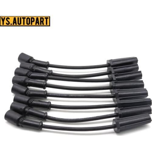 8pcs 9748HH Ignition Spark Plug Wire Kit Set Cable For CADILLAC ESCALADE CHEVROLET AVALANCHE SILVERADO SUBURBAN TAHOE GMC HUMMER