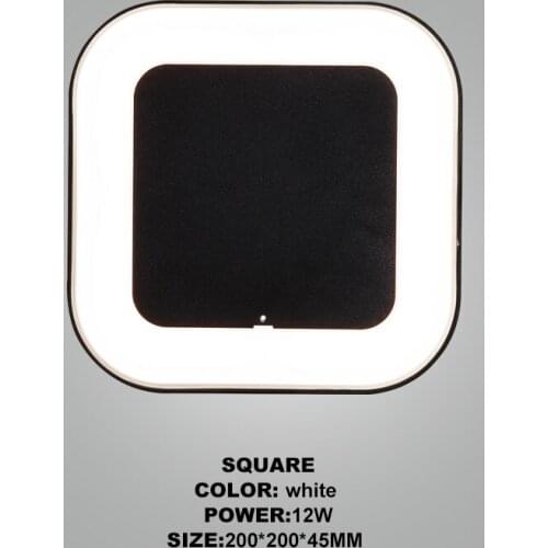 Nordic LED Wall Lamp Aluminum 12W Surface Mounted Cube Led Garden Porch Light Bathroom Living Room Kitchen Wall Lights