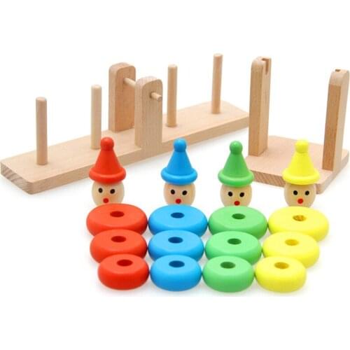 New Childrens Wooden Disassembly And Assembly Early Education Multi-Color Cognitive Toys Balance Building Blocks Baby Gifts