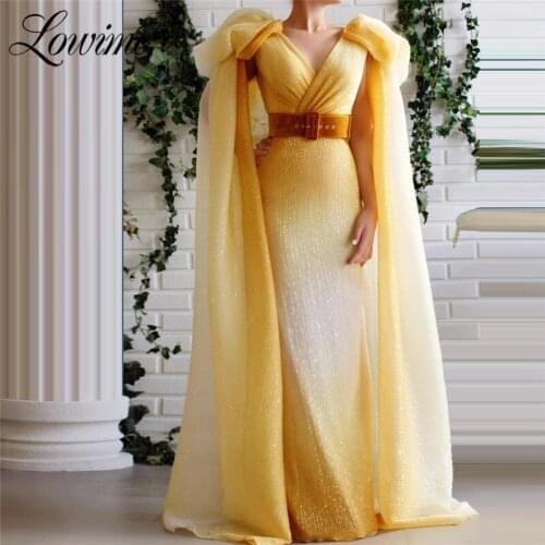 New Arrival 2020 Capped Sleeves Evening Party Gowns Customize Prom Dresses Moroccan Kaftans Pageant Gowns Robe De Soiree