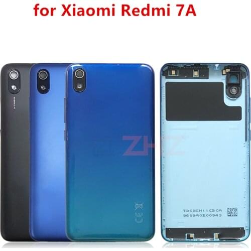 Original For Xiaomi Redmi 7A Battery Back Cover plastic Rear Door Housing Replacement Repair Spare Parts