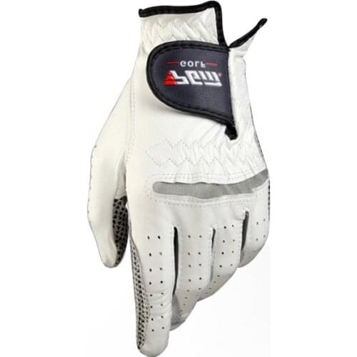 Mens Leather Golf Gloves Left Right Hand Soft Breathable Pure Sheepskin Golf Gloves Golf Accessories