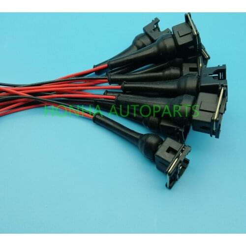 10/20/50/100 pcs EV1 OBD1 Fuel Injector Connector Pigtail Cut Splice Wiring L4 RC 2 pin wire harness