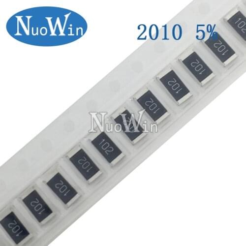 50pcs 2010 5% 3/4W SMD Chip Resistor resistors 0R - 10M 0 10 100 220 470 ohm 0R 10R 100R 220R 470R 1K 2.2K 4.7K 10K 100K 1M 10M