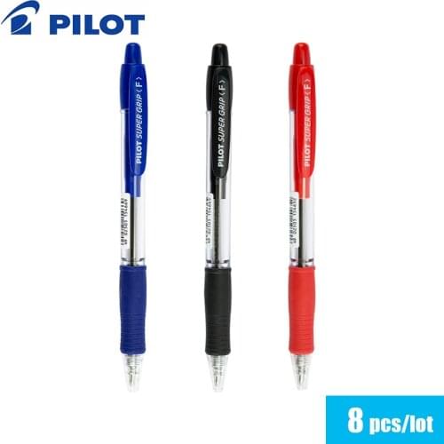 8 Pcs/Lot JAPAN PILOT BPGP-10R-F Ball Pen 0.7MM Super Click Ball point pen Writing Supplies