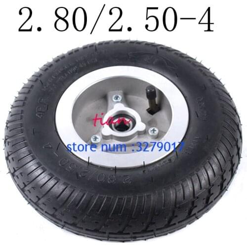 Free Shipping Good Quality 2.80/2.50-4 Tire Solid Wheel 9 Inch for Electric Scooter Trolley Trailer and Wheelchair Hand Truck