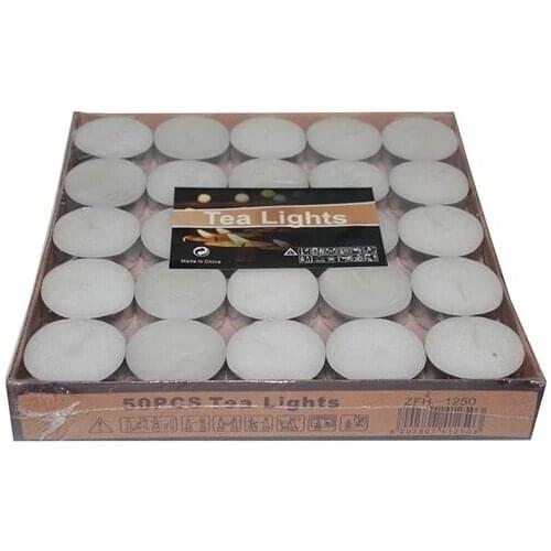 Pandoli 50 Tealight Candle White Color candles and scents свечи и ароматы velas y aromas